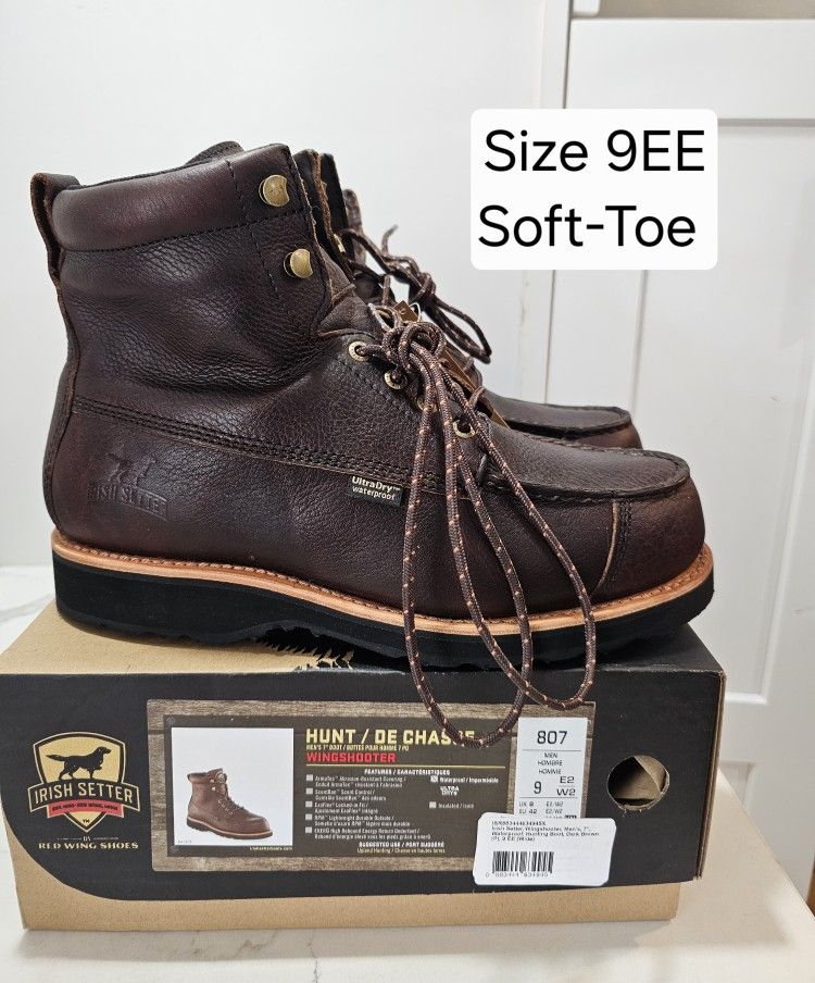Red Wings Irish Setter Soft Toe Boots Size 9