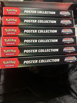 Case Of Six Pokemon Prismatic Evolution Poster Collection