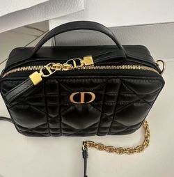 Logo Quilted Oversized Raglan Leather Top Handle Crossbody Shoulder Bag Womens Black