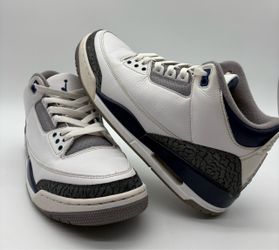 Air Jordan 3 Retro Midnight Navy - Size 9.5 (Pre-Owned Replacement Box)
