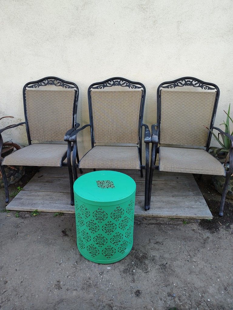 3 -Patio Chairs With Table
