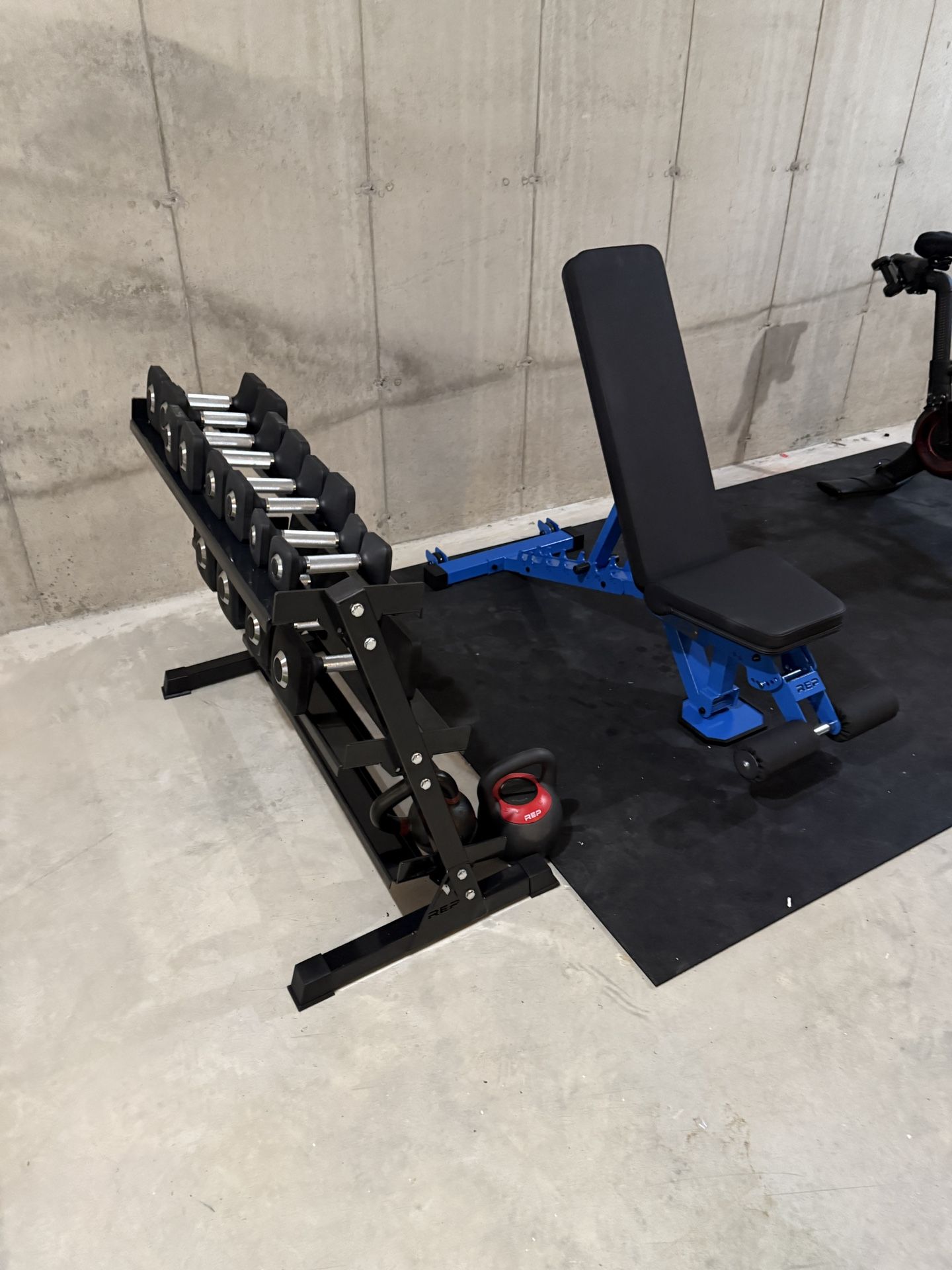 Rep Fitness Adjustable Bench And Dumbbell Rack
