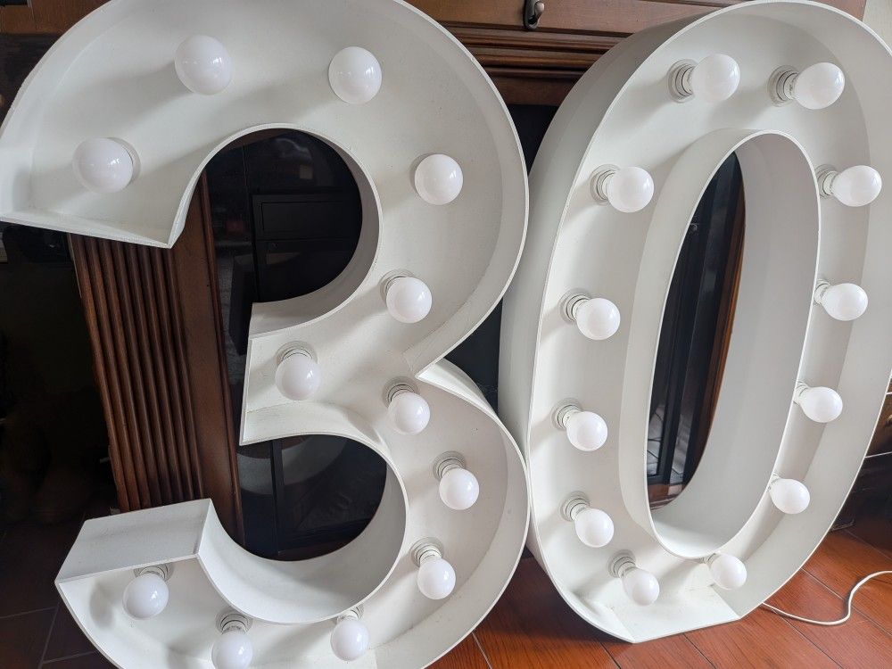 Marquee Numbers 30