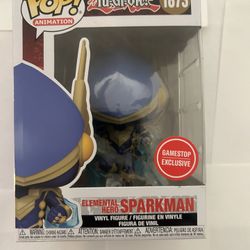 Funko Pop Yu-Gi-Oh Elemental Hero Sparkman #1873 GameStop Exclusive
