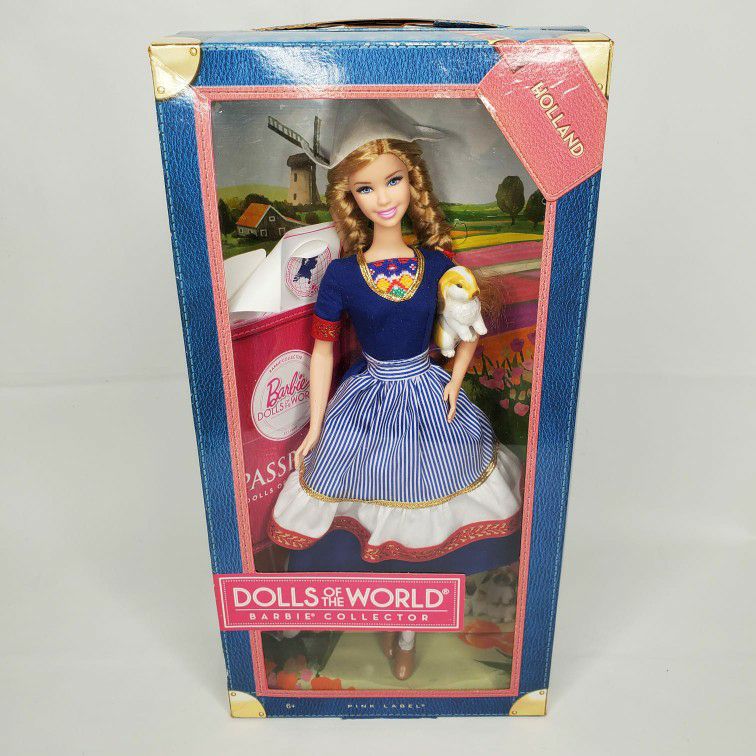 Holland Dolls Of The World Barbie Collector Authentic Pink Label Mattel (A2)