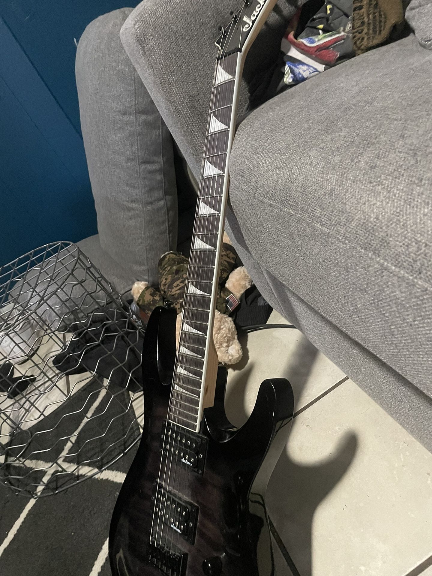 Jackson Guitar With Fender Amp