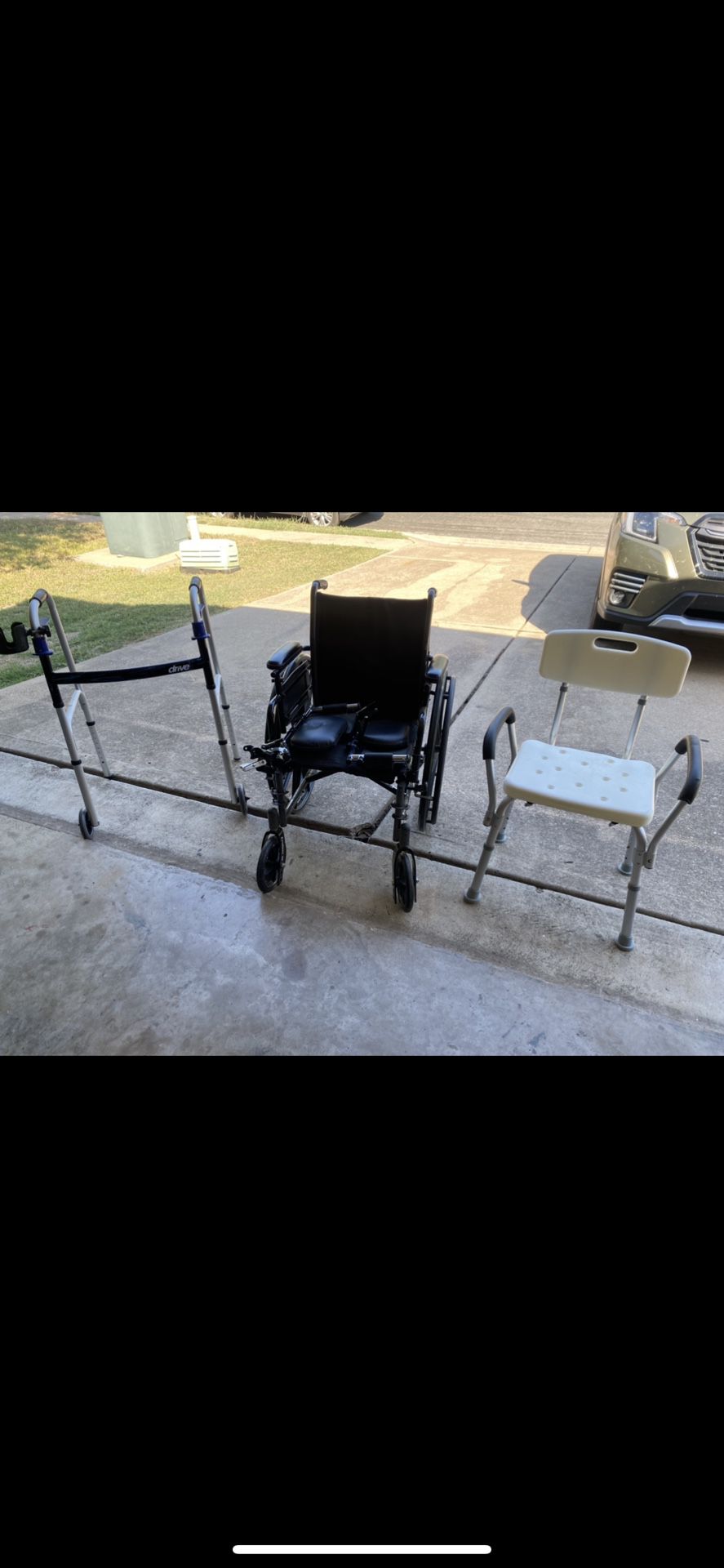wheelchair , walker & shower chair