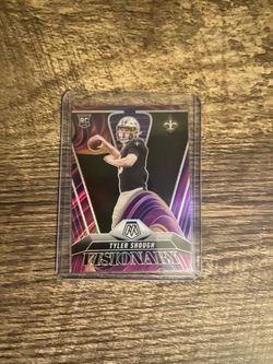 Tyler Shough visionary case hit football card