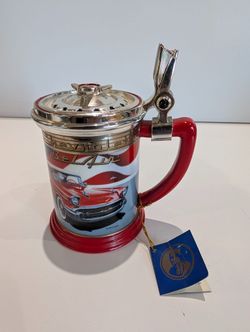 Franklin Mint 1957 Chevrolet Bel Air Collector Beer Stein Tankard