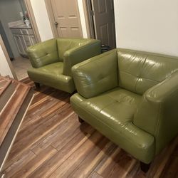 Leather Sofa And Chairs