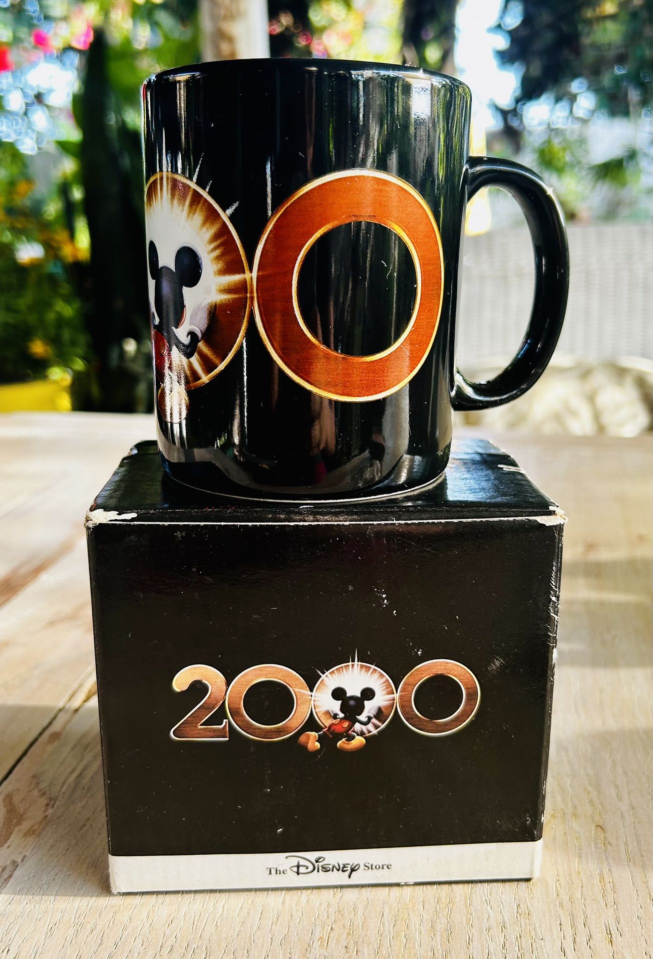 Disney Store Mickey Mouse Disney 2000 Coffee Mug Cup With Box Rare Vintage Large