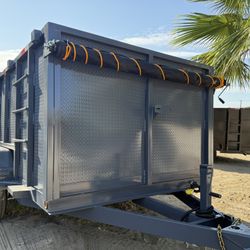 New 8x4x12 SCISSOR LIFT Hydraulic Dump Trailer with TARP 💎