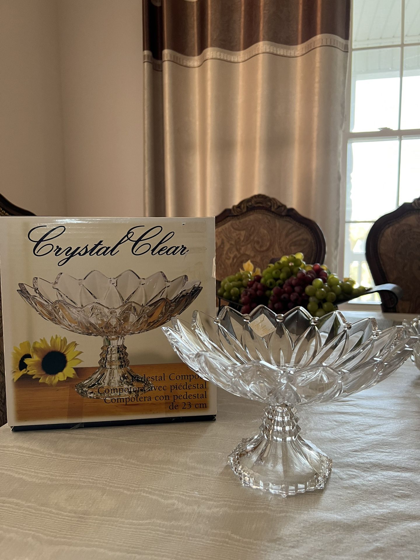 Crystal Bowl And Vase
