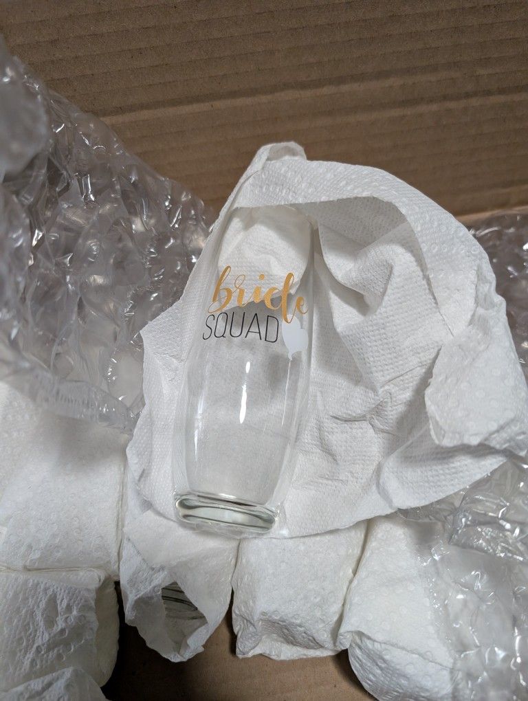 "Bride Squad" Champagne Glasses