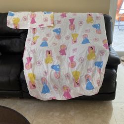 Disney princess single Sheet,  fitted sheet and standard pillow