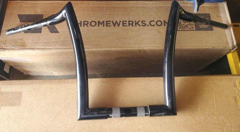 FACTORY 47 14" BLACK SIGNATURE BARS HARLEY DAVIDSON ROAD GLIDE