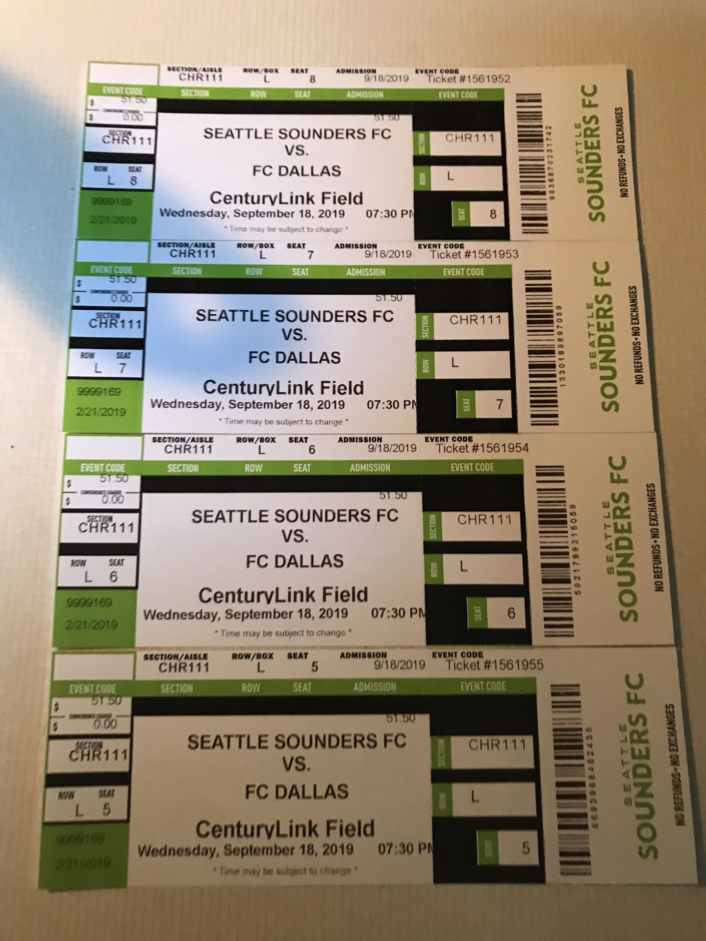 Sounder tickets