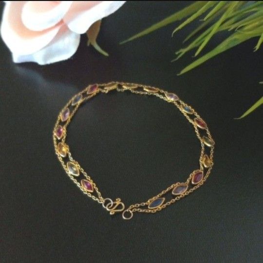 10kt Gemstone Bracelet