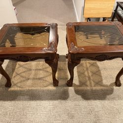 GLASS END TABLES! 