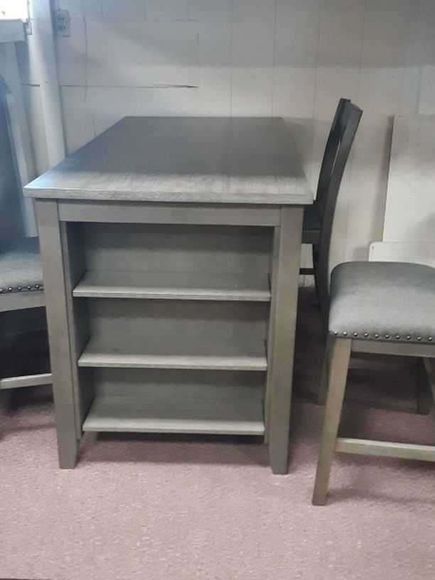 Table With Storage Two Chairs And Two Stools