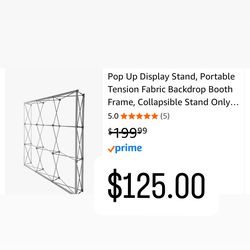 Backdrop Collapsible Stand With 2 Backdrops