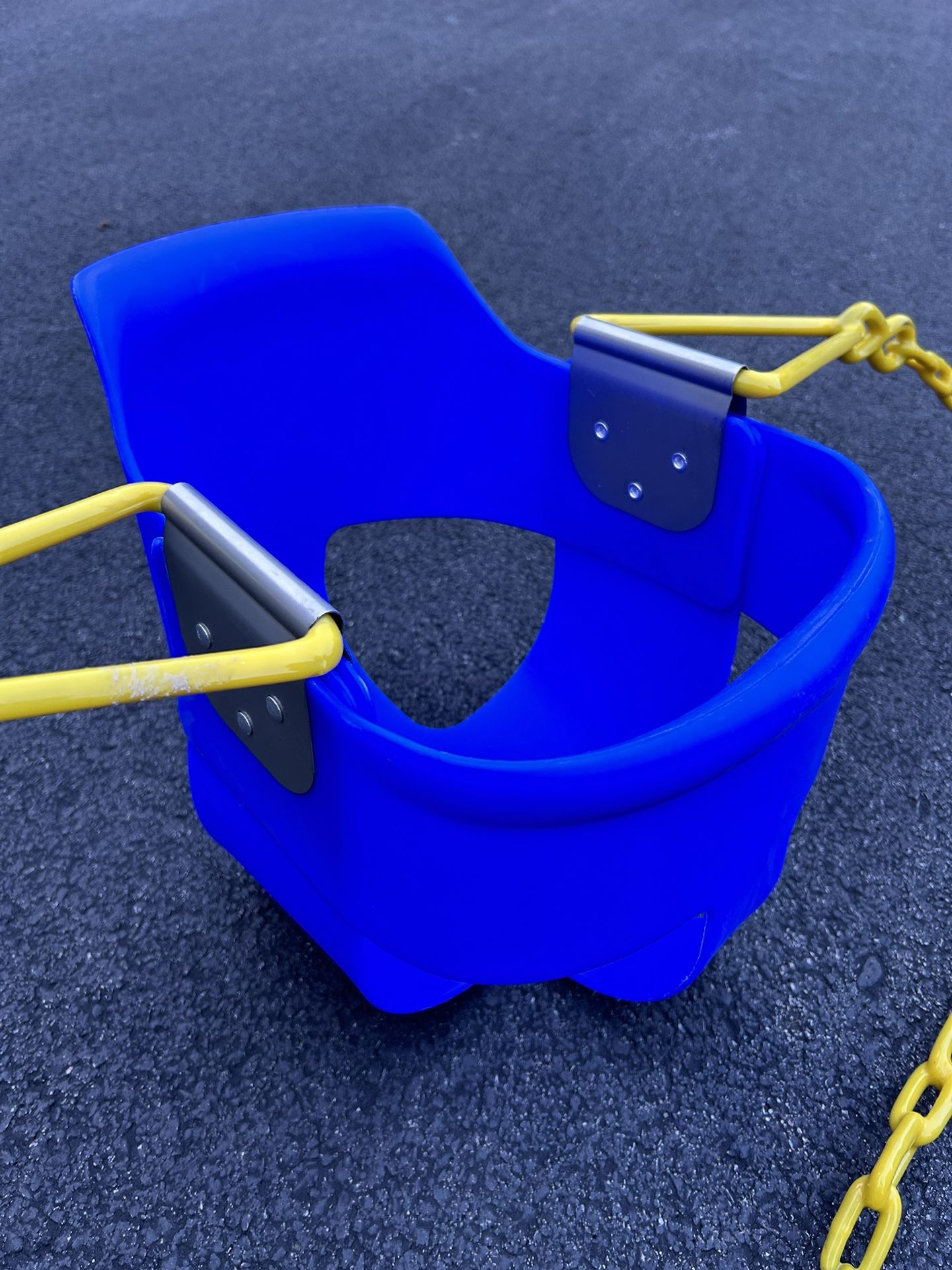High Back Full Bucket Swing Heavy Duty Chain