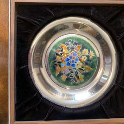 Franklin Mint Fall  8” Solid Silver Plate