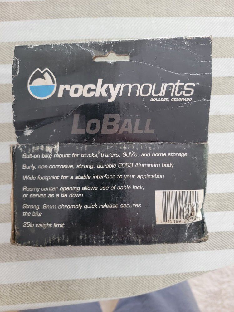 ROCKYMOUNTS LOBALL BIKE MOUNT FOR TRUCKS, SUV, TRAILERS AND HOME STORAGE