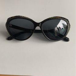 Alexander McQueen Green Cat Eye Sunglasses 