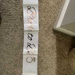 Bride Sashes 