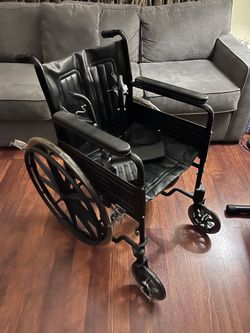 Standard Folding Wheelchair Black