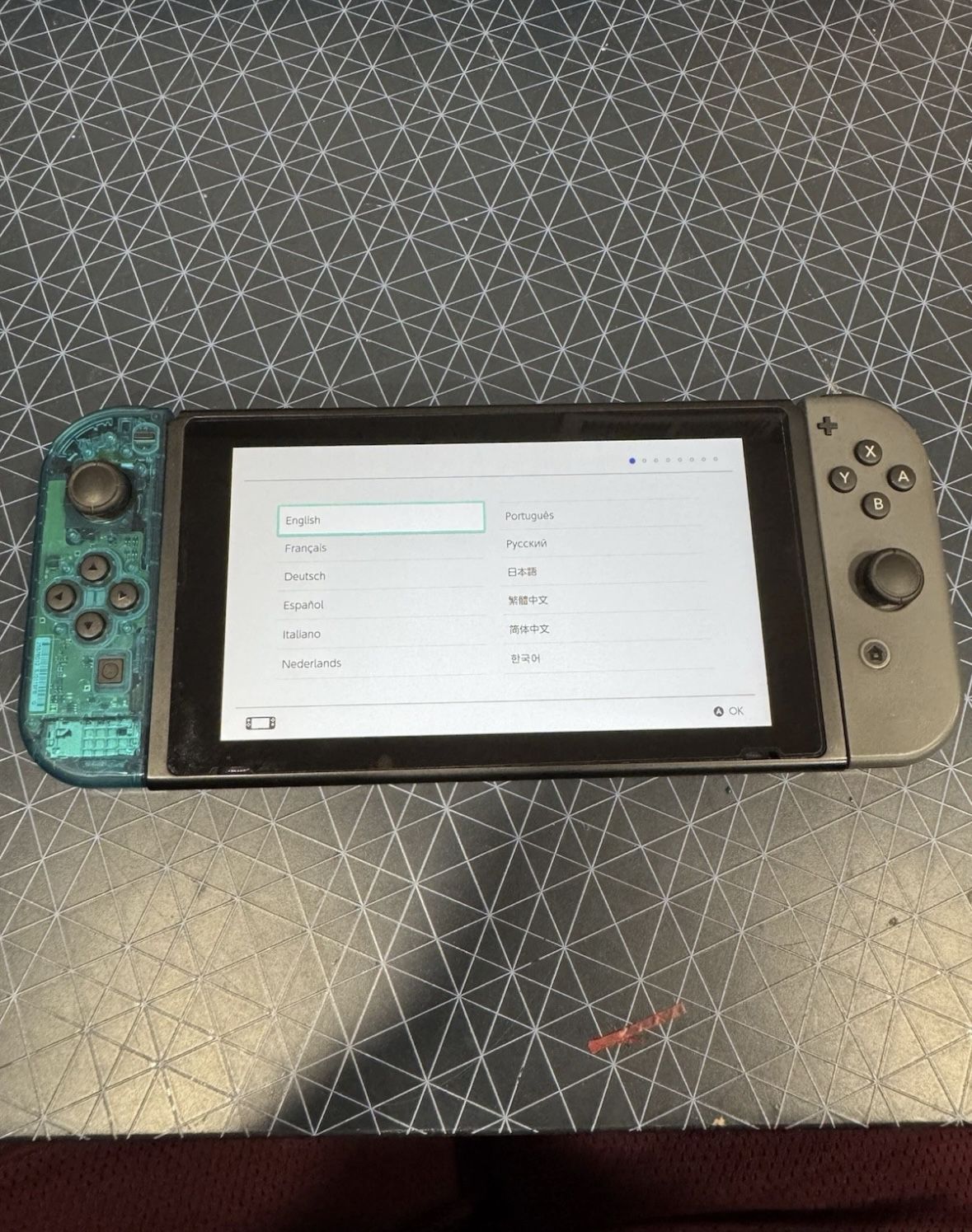 Pre-Owned Nintendo Switch HAC-001 Console Grey/Clear