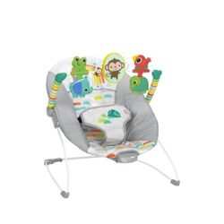 Bright Starts Playful Paradise Vibrating Baby Bouncer Newborn Actual Price $30