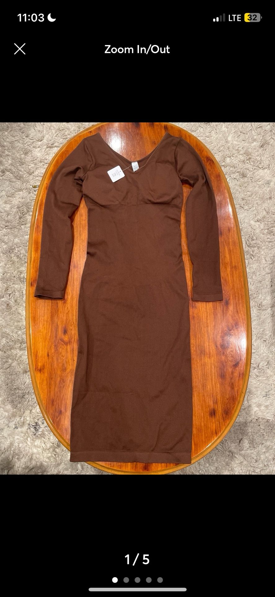 NWOT Princess Poly Brown Dress