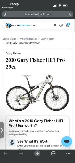 2010 Gary Fisher HiFi Pro 29er — Large — Good Condition