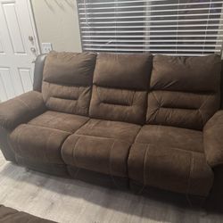 Ashley Reclining Sofa, Loveseat And Tables 