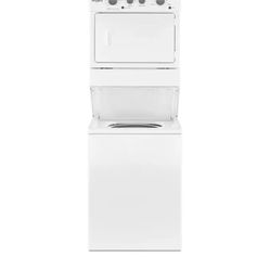 Whirlpool Electric Stacked Laundry Center With 3.5-cu ft Front Load Washer And 5.9-cu ft Dryer (White)