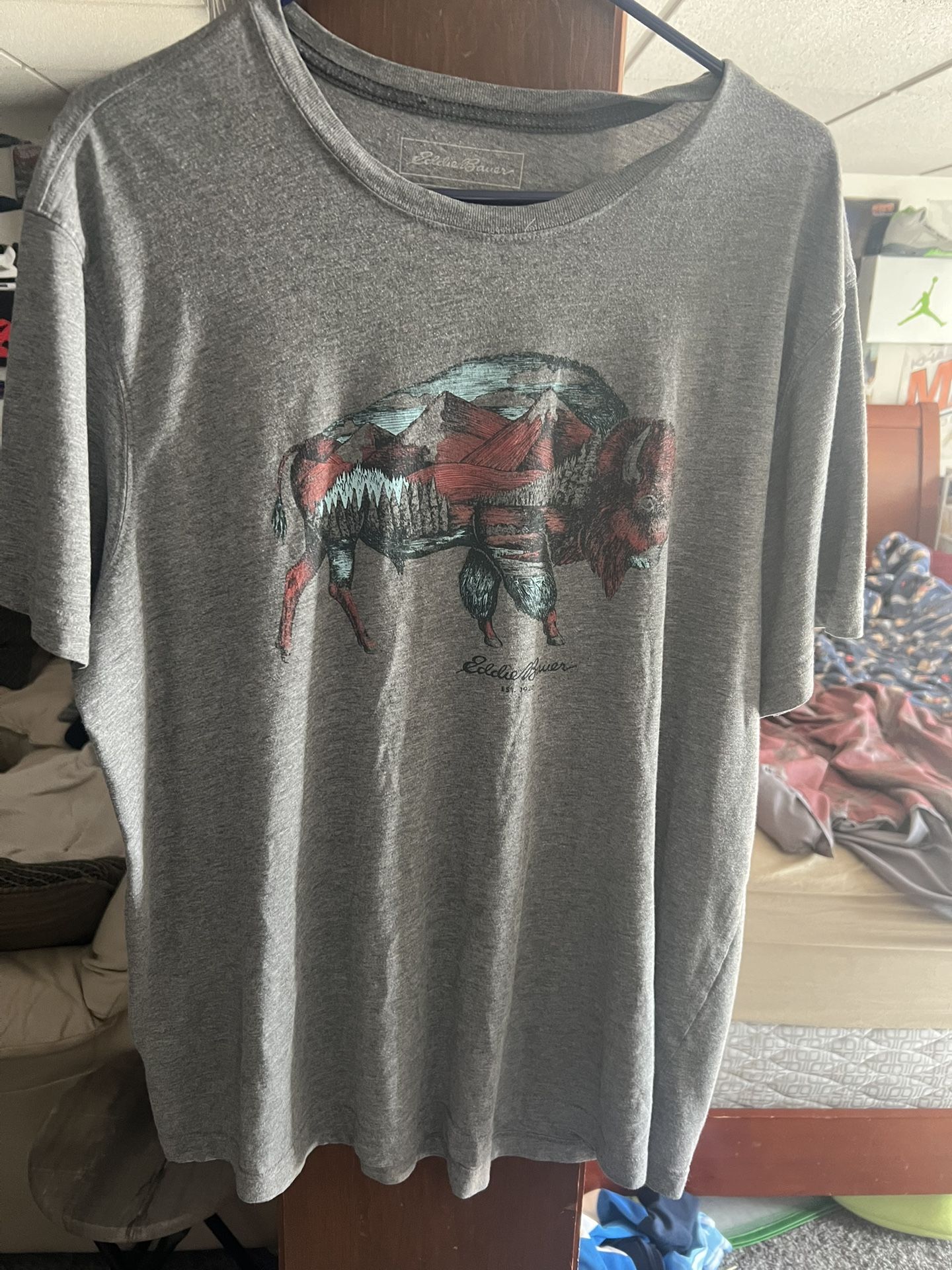 Eddie Bauer Bison/buffalo Shirt Size Men’s XL
