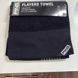 PING Players Towel 44”L X 21” W Unfolded