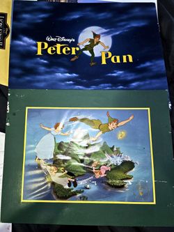 Peter Pan Disney Store Exclusive Commemorative Lithographs (set of 2)