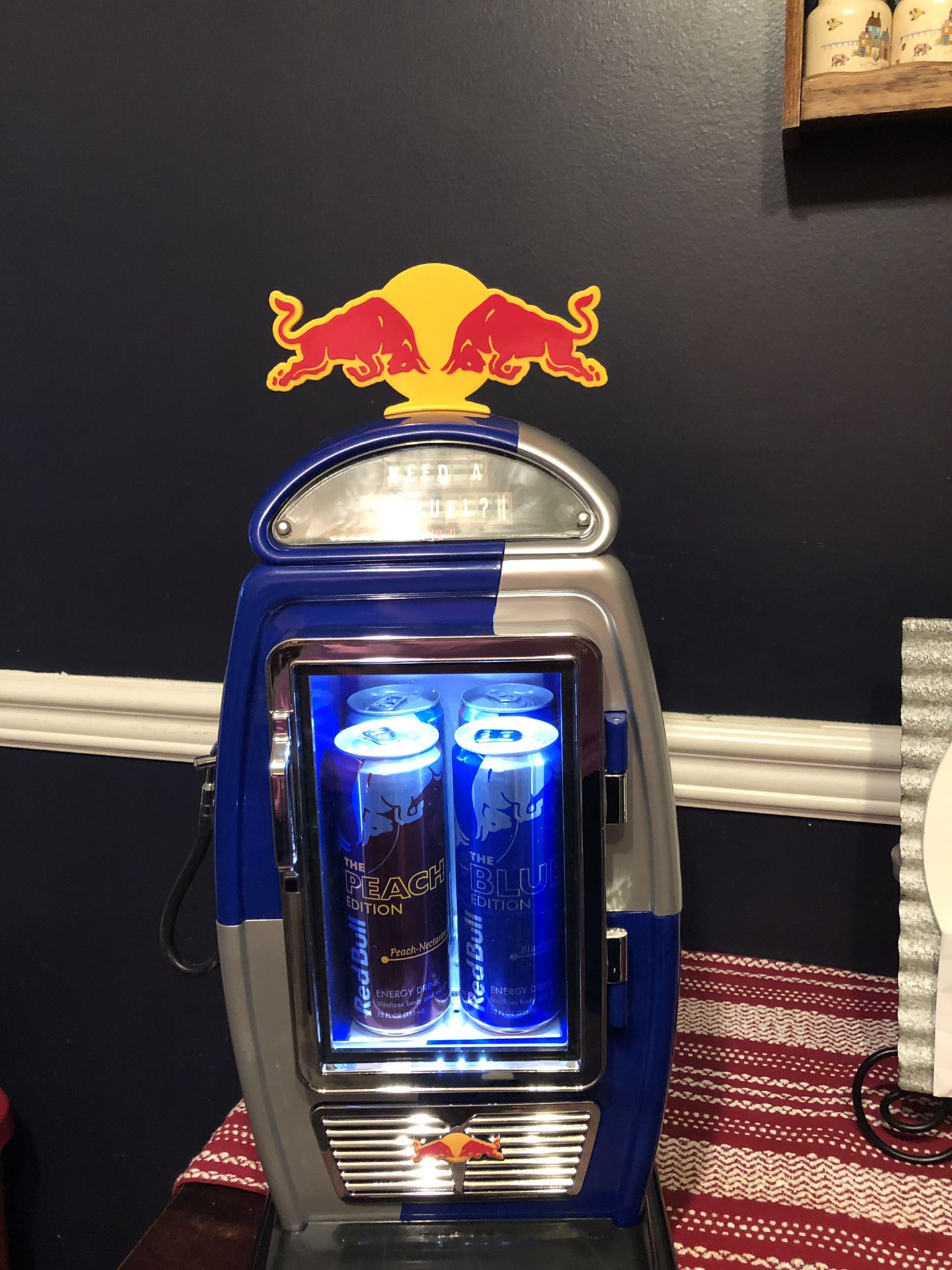 Red Bull Refrigerator Gas Pump Collector item- Ultra Rare