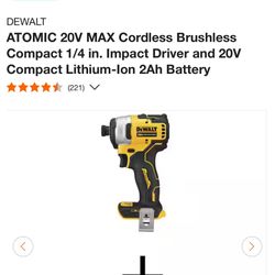 Dewalt 20-V Impact Driver 