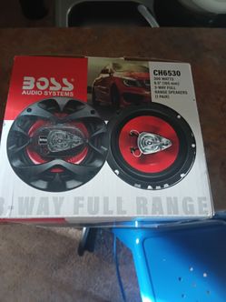 BOSS Audio System CH6530 6.5" (165mm)3-Way Full Range Speakers (1Pair)