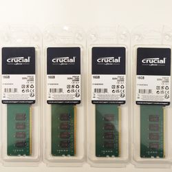 Crucial 4x16GB DDR4-2400 UDIMM