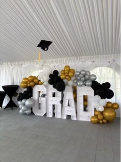 Light up GRAD Marquee Letters