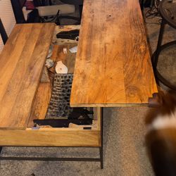 Wooden Storage Coffee Table 