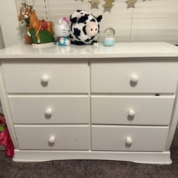 White kids dresser