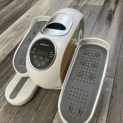 MERACH Under Desk Elliptical Machine, Electric Elliptical for Seniors, 12 Adjustable Speeds, Quiet Portable Fitness Equipment 