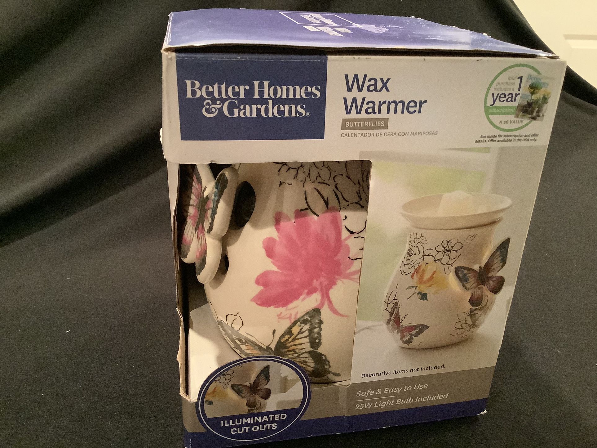 Better Homes & Gardens Butterflies Full-Size Wax Warmer Starter