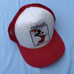 Headgear Classics Mickey Mouse Disney Red White Trucker Mesh Snapback Hat